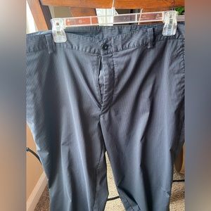 Nike Dri-Fit 40x32 black pinstripe pants